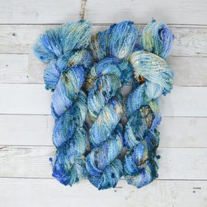 Mandy Slub | hand dyed yarn | fingering weight yarn | Yarn | Speckled Yarn | fingering yarn | Sock Yarn | multi colored | Beach Vibes