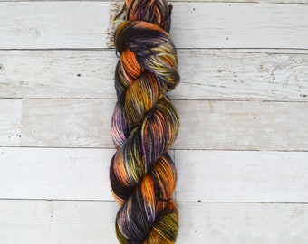 Halloween Night Hand Dyed DK Yarn | 100% Superwash Merino Wool