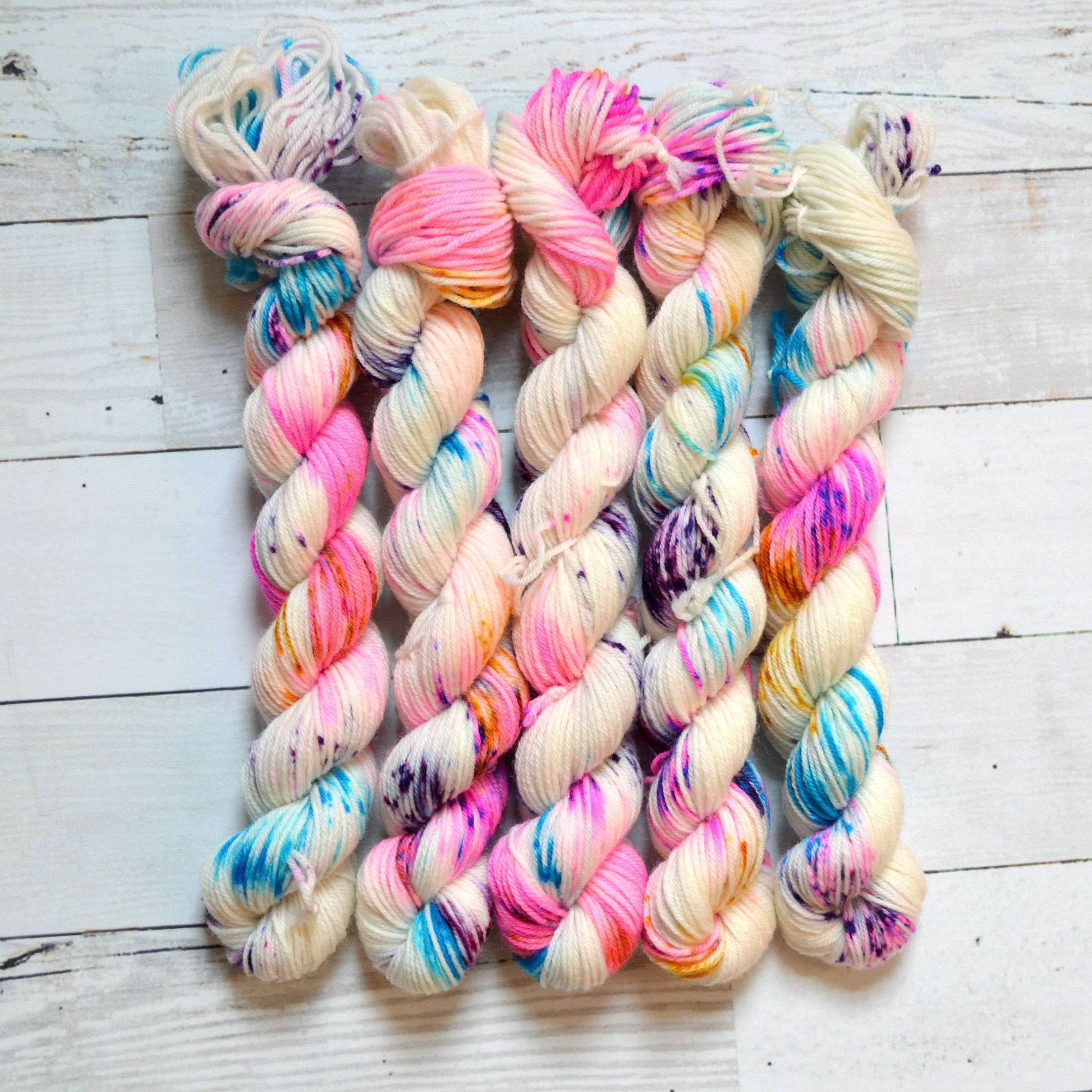 Hand Dyed Yarn Mini Skein Fingering Weight Yarn Etsy Australia