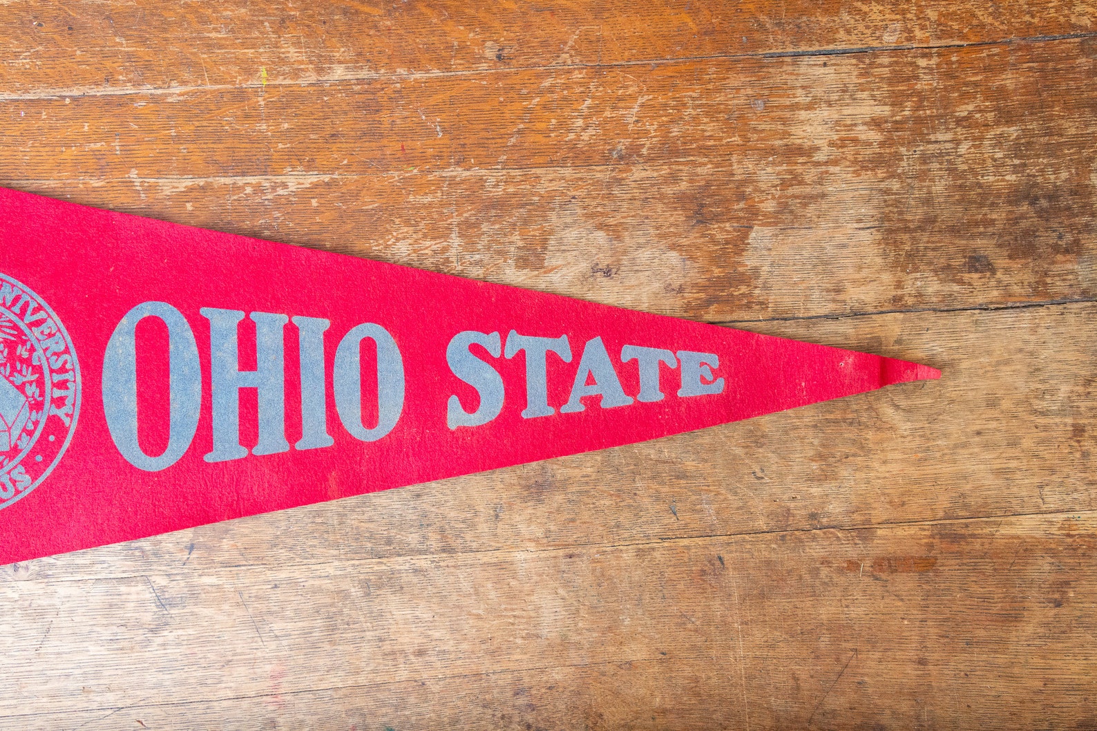 The Ohio State University Felt Pennant Vintage College Wall - Etsy