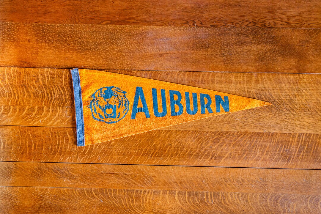 Auburn University Felt Pennant Vintage Tigers Memorabilia - Etsy
