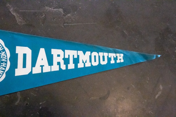 Dartmouth College Felt Pennant Vintage Wall Decor Grad Gift Etsy