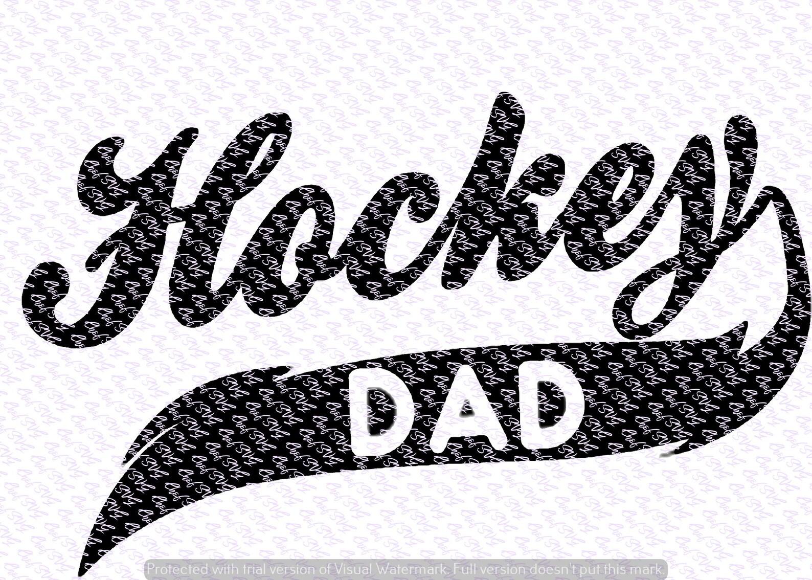 Hockey Dad svg Quote Quote Overlay SVG Vinyl Cutting File Etsy