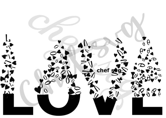 Love Valentines Day Svg Quote Quote Overlay Svg Vinyl Etsy
