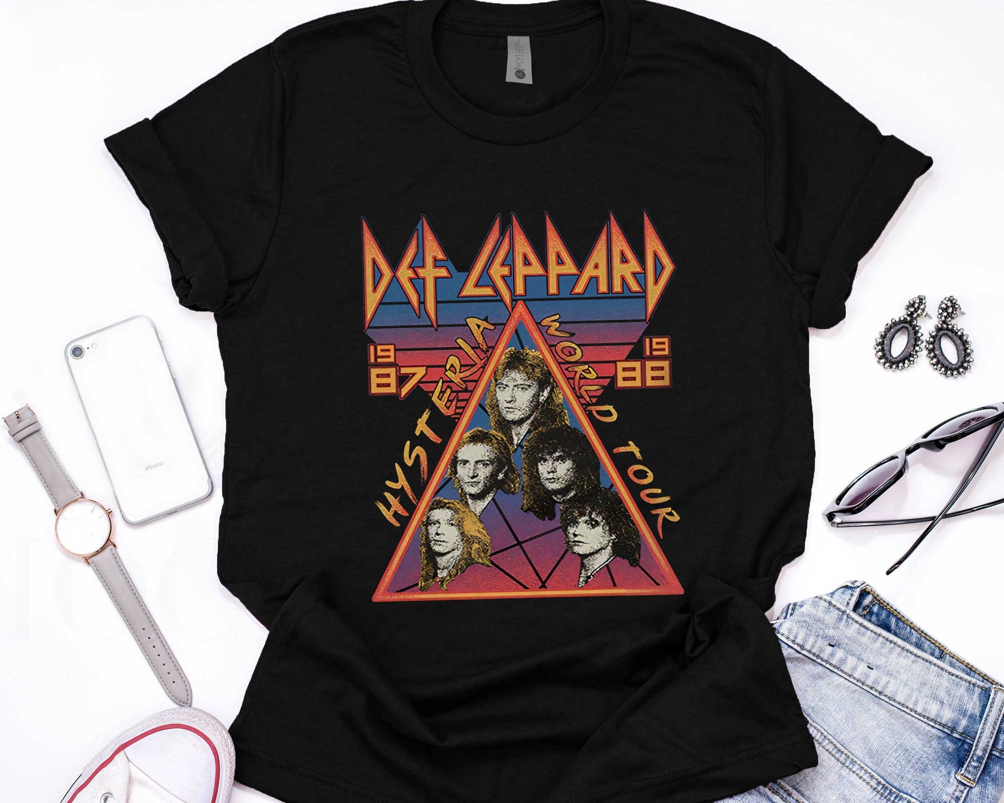 Def Leppard Hysteria Tour 80S T-Shirt