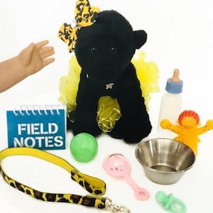 Baby Gorilla Zoo Pet for 18 inch Dolls Fits American Girl Doll Accessories SET