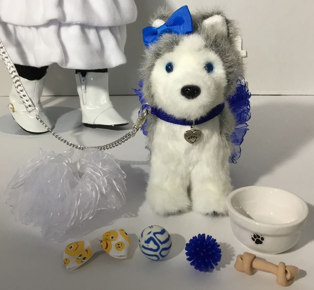 Fits Pet Pepper American Girl Dog 18 Doll Accessories Leash Collar SET