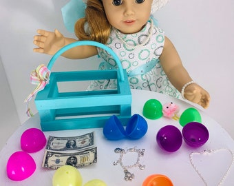 Mini Osterei Suche Korb für American Girl 18 "Puppenzubehör Fit SET