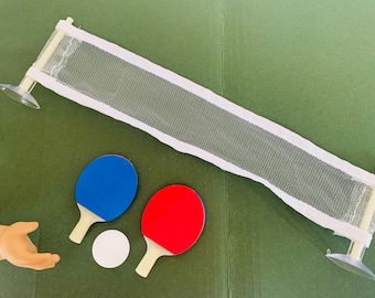Acessórios para jogo de pingue-pongue para bonecas de 45 cm (18 polegadas) compatíveis com bonecas American Girl.
