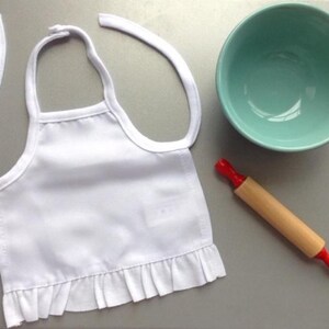 Baking SET for American Girl Doll Accessories Fits 18&quot; Dolls Apron Rolling Pin & Mixing Bowl