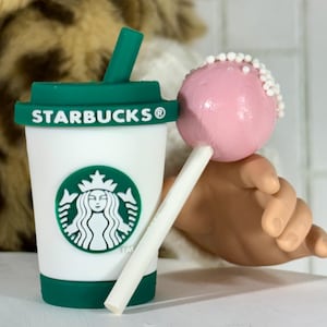 Accesorios para muñecas de 18 pulgadas con café y pastel pop, juego de comida