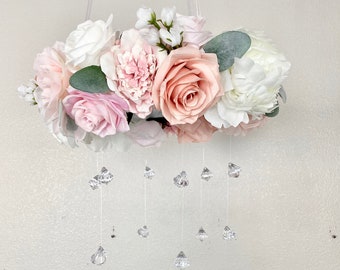 Flower Mobile Floral Mobile Crib Mobile Baby Mobile Baby Girl Mobile Floral Nursery Mobile Floral Chandelier Flower Chandelier