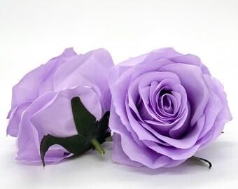 3.5" Artificial Purple Rose Medium Purple Silk Flower Lavender Rose Lavender Silk Flower Purple Wedding Flower Lavender Wedding Flower Rose