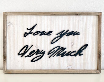 3D Handwriting Sign Personalized Wood Sign Keepsake Gift Memorial Sign Memorial Gift Handwriting Gift Nursery Decor Gift Mom Gift Dad Gift