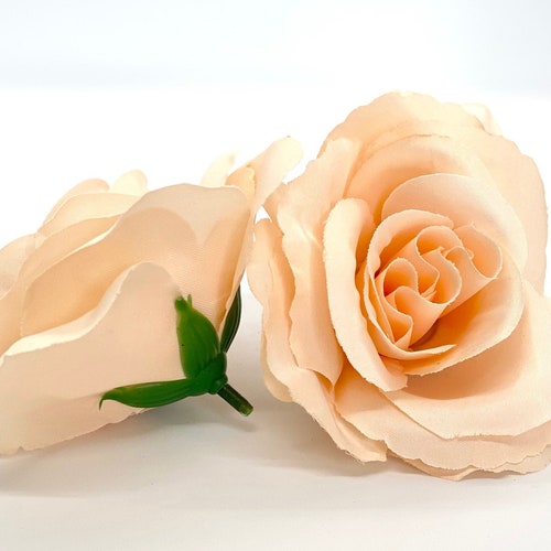 3.5 Artificial Light Yellow Rose Decor Silk Flower Rose Etsy