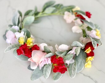 Custom Flower Crown Adult Flower Crown Wedding Bridal Shower Flower Crown Bridesmaid Flower Crown Bridesmaid Gift Bachelorette Outfit