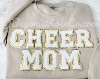 CHEER MOM Sweatshirt Cheer Mom Shirt Cheer Mom Hoodie Cheer Mom Gift Cheer Mama Cheer Team Mom Cheerleader Mom Gift for Her Mama Sweatshirt