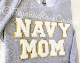 Navy Mom Sweatshirt Navy Mom Shirt Navy Mom Gift for Navy Sailor Mom Homecoming Shirt Deployment Shirt Proud Navy Mom Shirt Military Mom