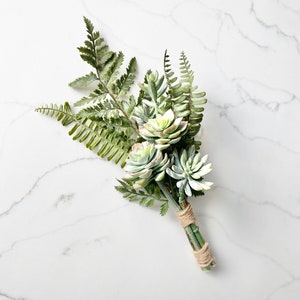 Boho Bridesmaid Bouquet Boho Wedding Bouquet Succulent Bouquet Boho Bouquet Succulent Wedding Succulent Bridesmaid Greenery Bouquet image 1