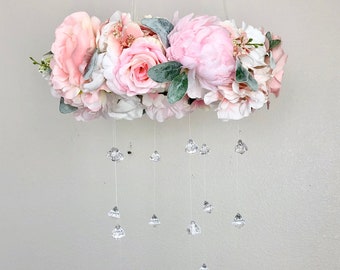 Baby Girl Mobile Flower Nursery Hanging Floral Nursery Hanging Floral Mobile Girl Flower Mobile Baby Mobile Girl Nursery Mobile