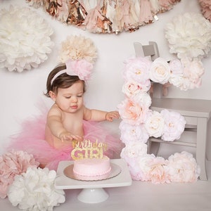 2nd Birthday Decoration Large Floral Number Photo Prop Floral Number 2 Toddler Girl Birthday Decor Baby Girl Birthday Floral Letter image 8