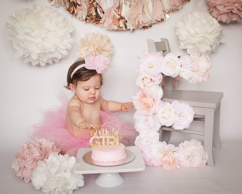 2nd Birthday Decoration Large Floral Number Photo Prop Floral Number 2 Toddler Girl Birthday Decor Baby Girl Birthday Floral Letter image 8