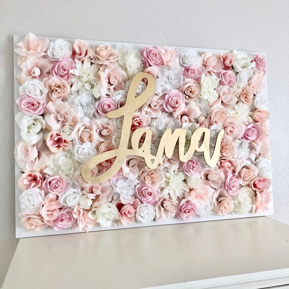 flower wall nursery decor