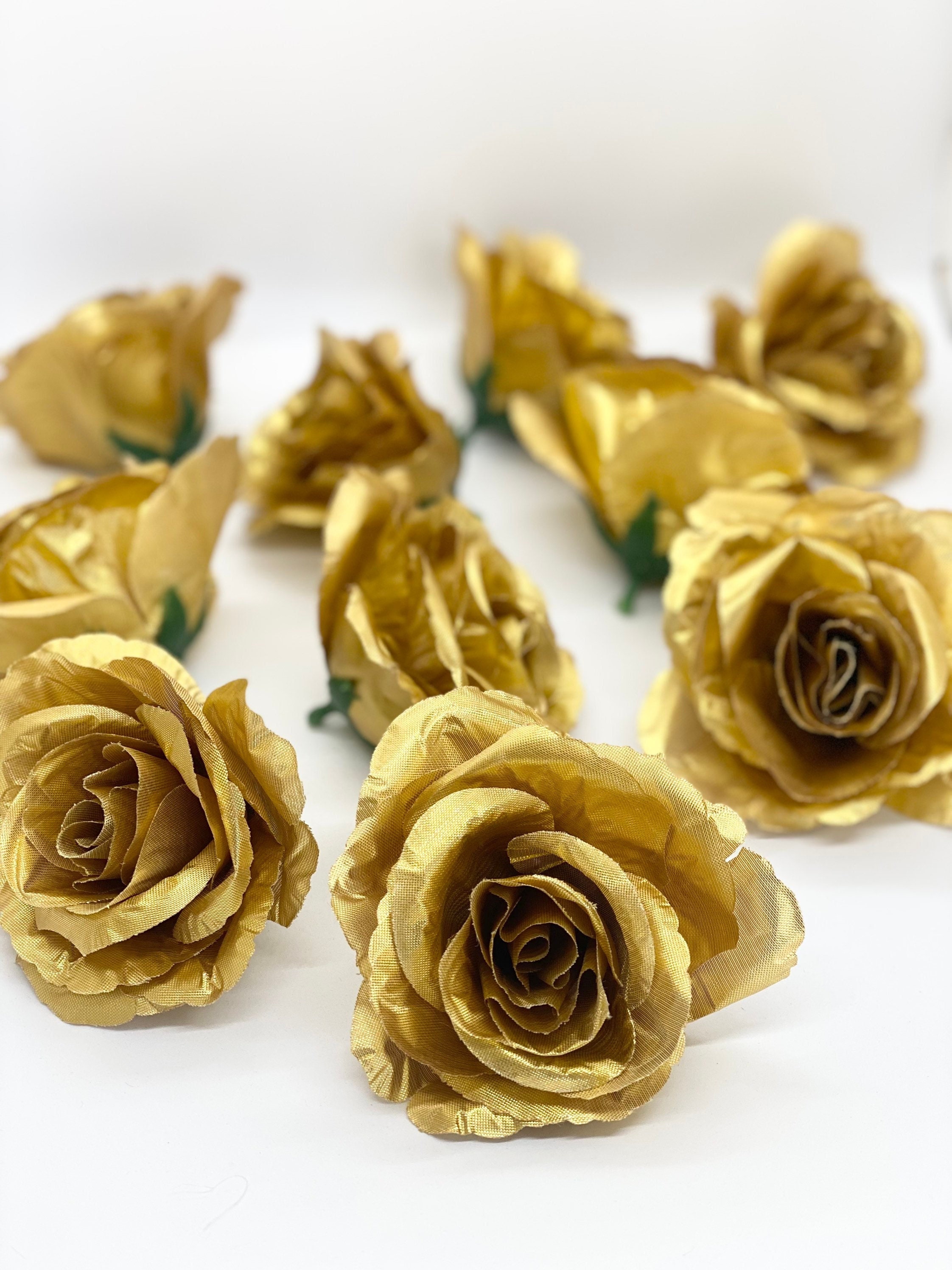 Rose gold fake deals flowers