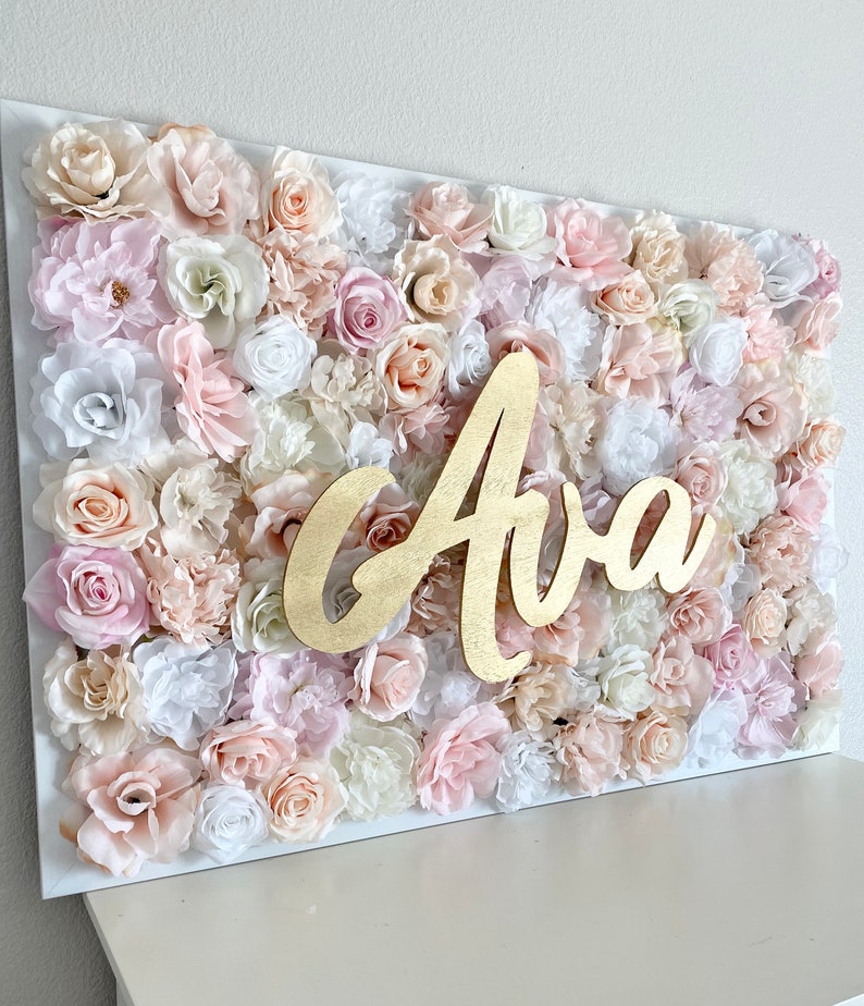 Baby Shower Flower Wall Backdrop Baby Shower Photo Prop Etsy