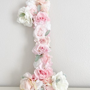 2nd Birthday Decoration Large Floral Number Photo Prop Floral Number 2 Toddler Girl Birthday Decor Baby Girl Birthday Floral Letter image 7