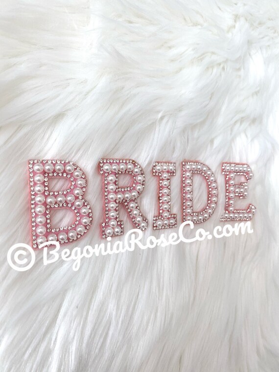 BRIDE Cucire su / Ferro sulla sposa Lettera Patch Cucire ...
