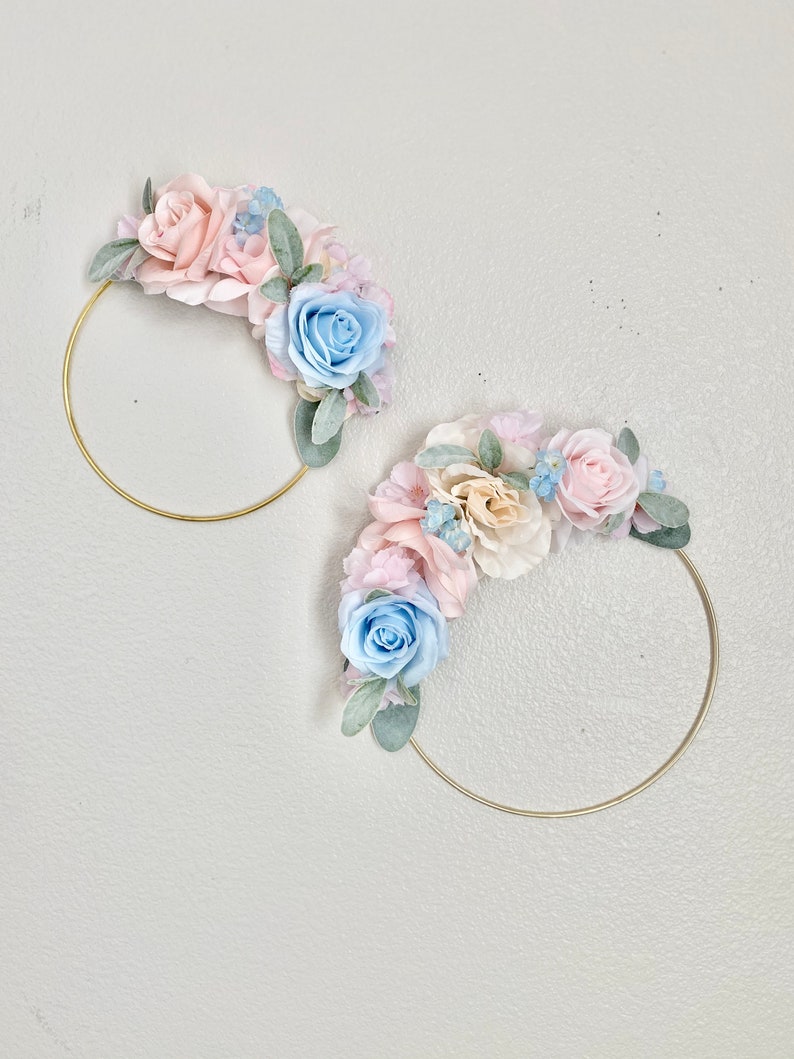 Pale Pink Nursery Wall Decor Pale Pink Peony Hoop Wreath Decor Etsy
