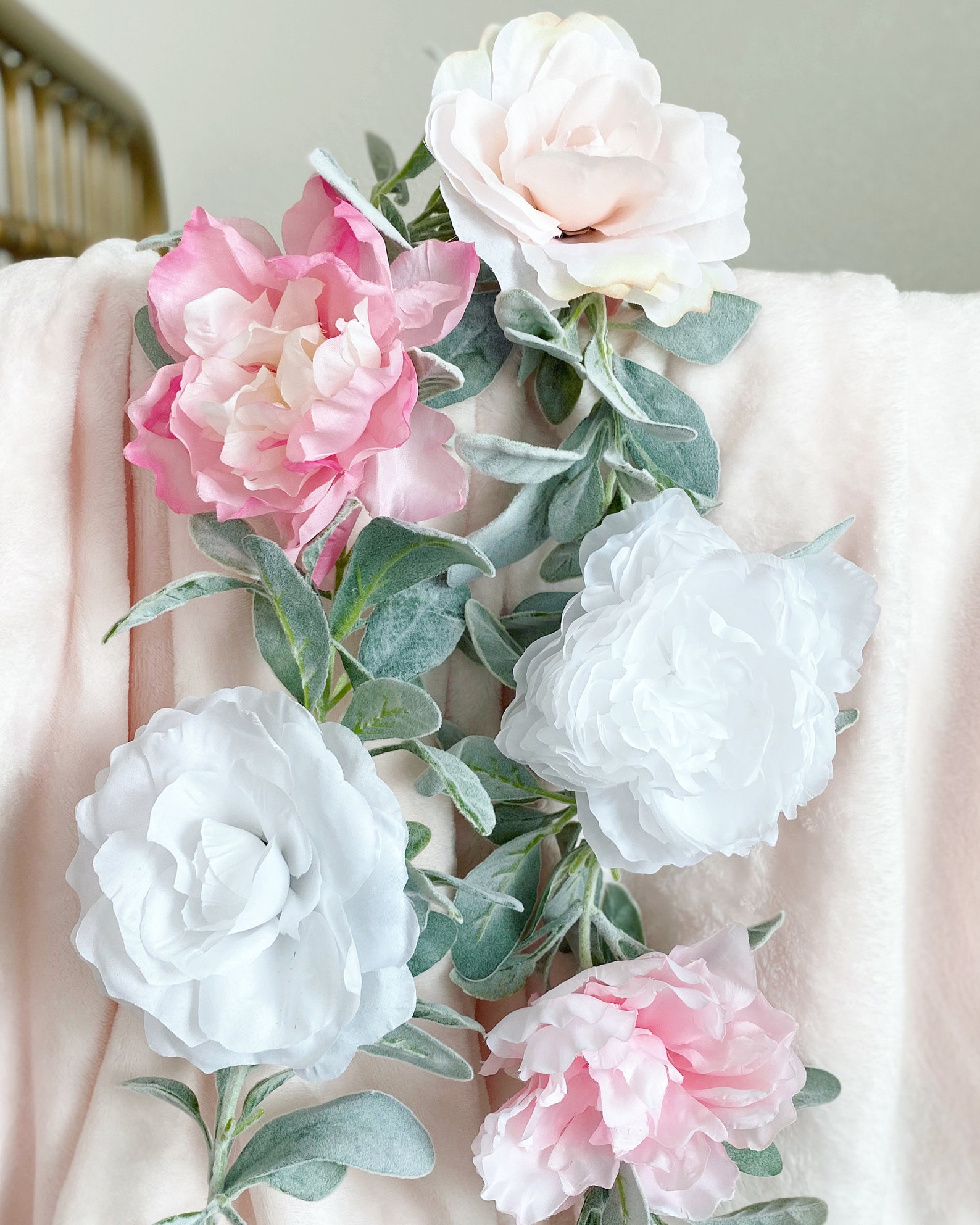 Floral High Chair Garland Garland Birthday High Chair Banner Etsy