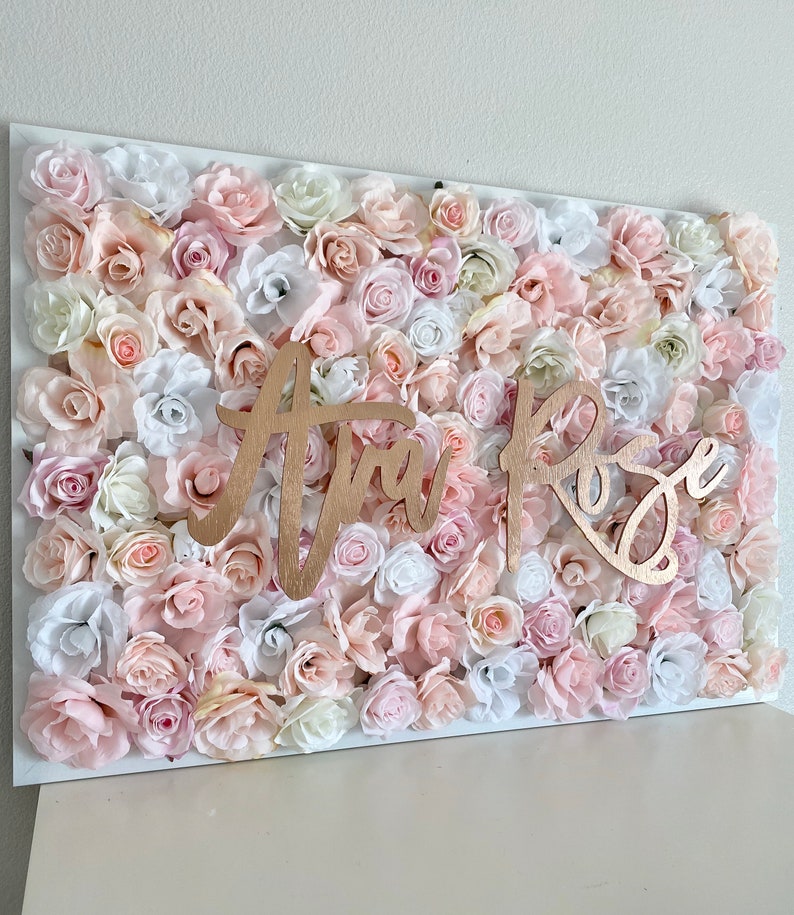 Baby Shower Flower Wall Backdrop Baby Shower Photo Prop Etsy