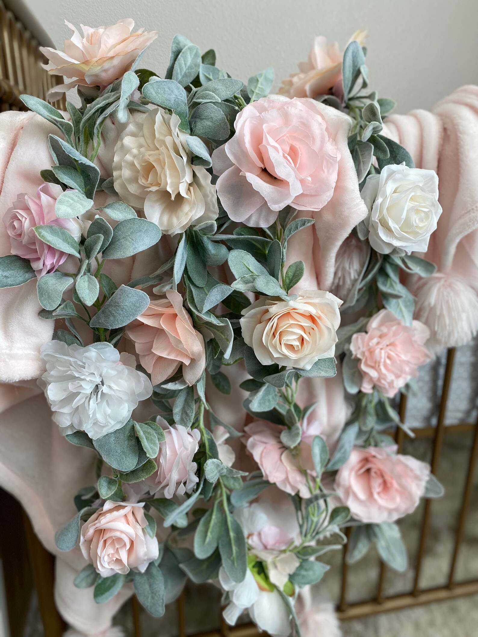 Floral High Chair Garland Garland Birthday High Chair Banner Etsy