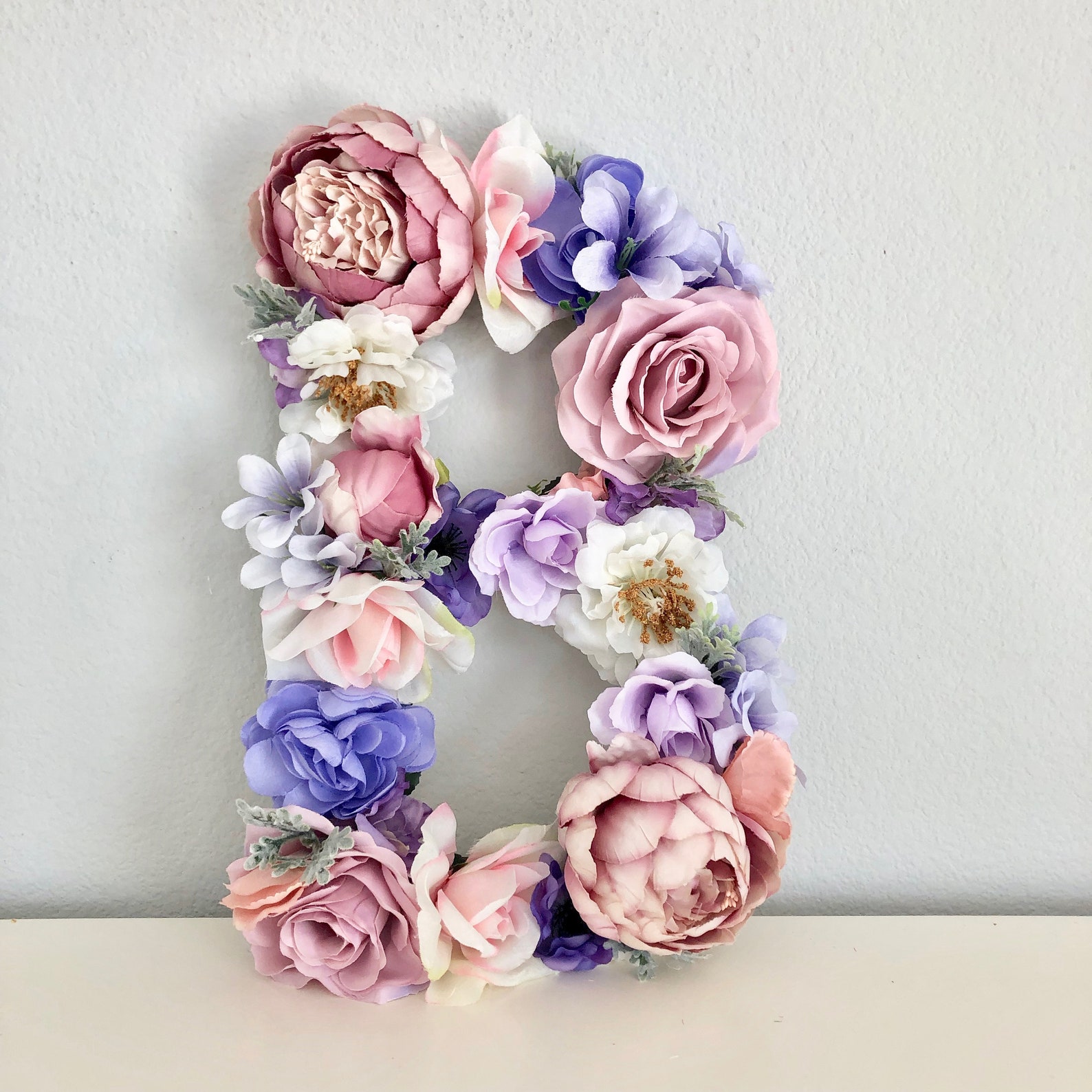 Custom Floral Letter Large Letter Flower Letter Wall  Etsy