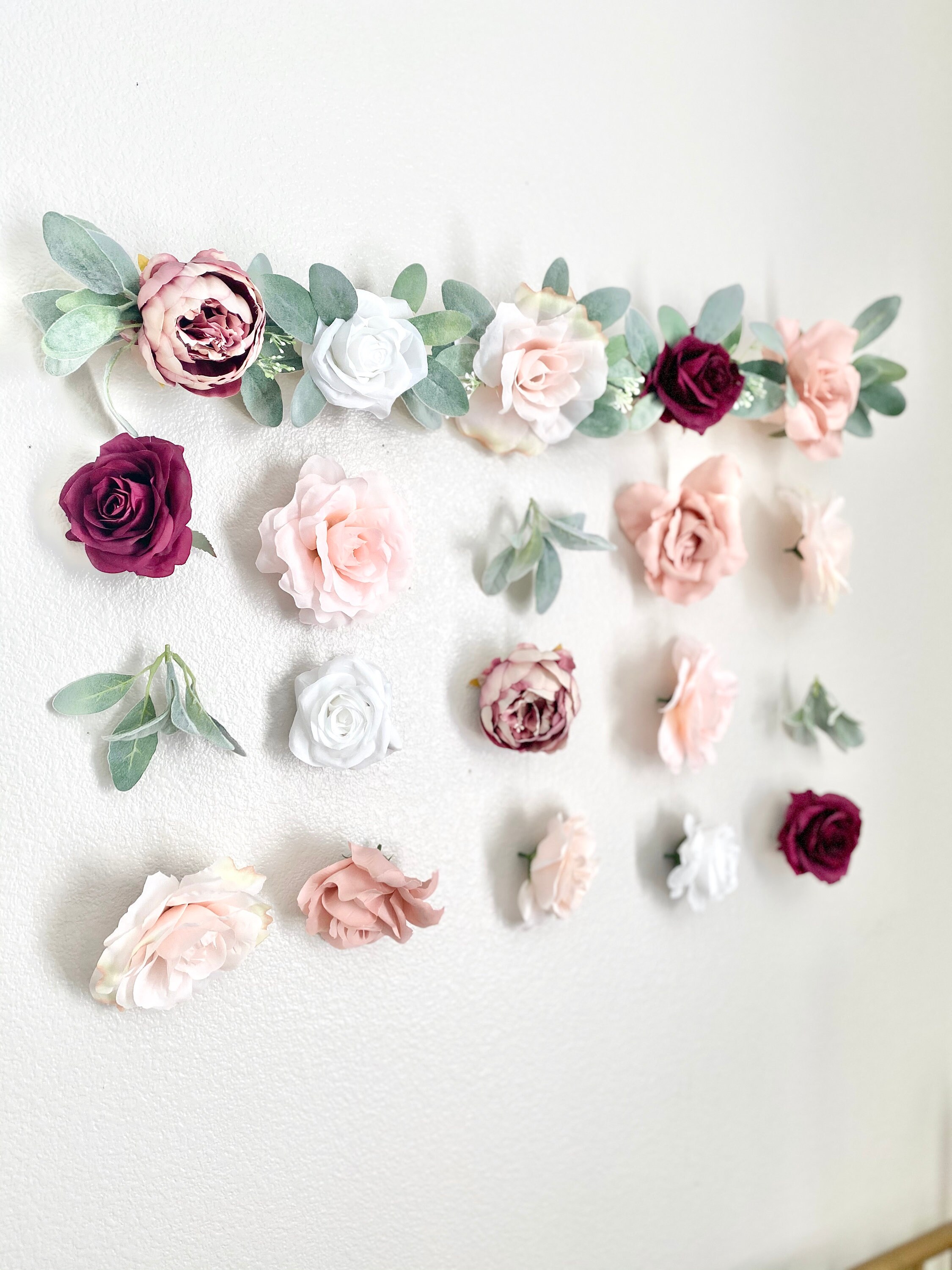 Flower Garland Wall Decor Hanging Flower Backdrop Wedding Etsy