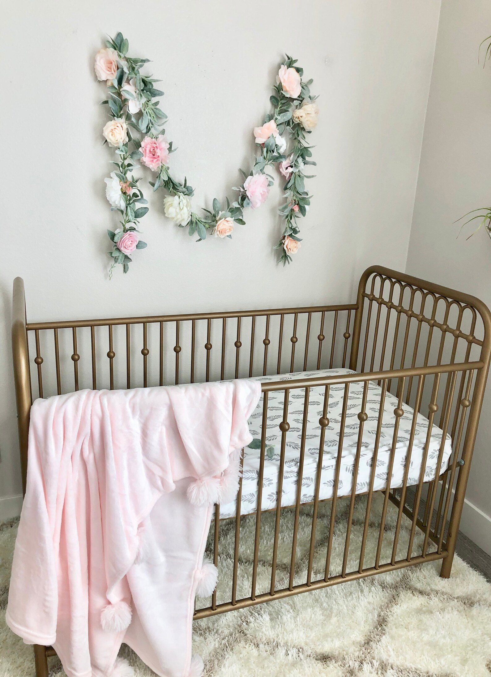 Floral Garland Nursery Garland Baby Shower Garland Flower Etsy