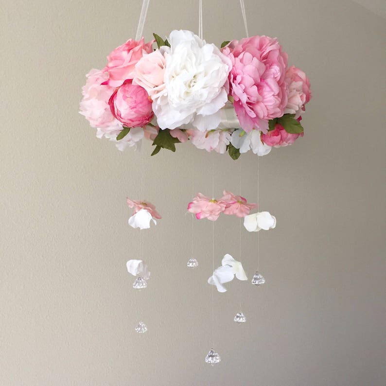 Floral Mobile Baby Mobile Flower Mobile Nursery Mobile Etsy