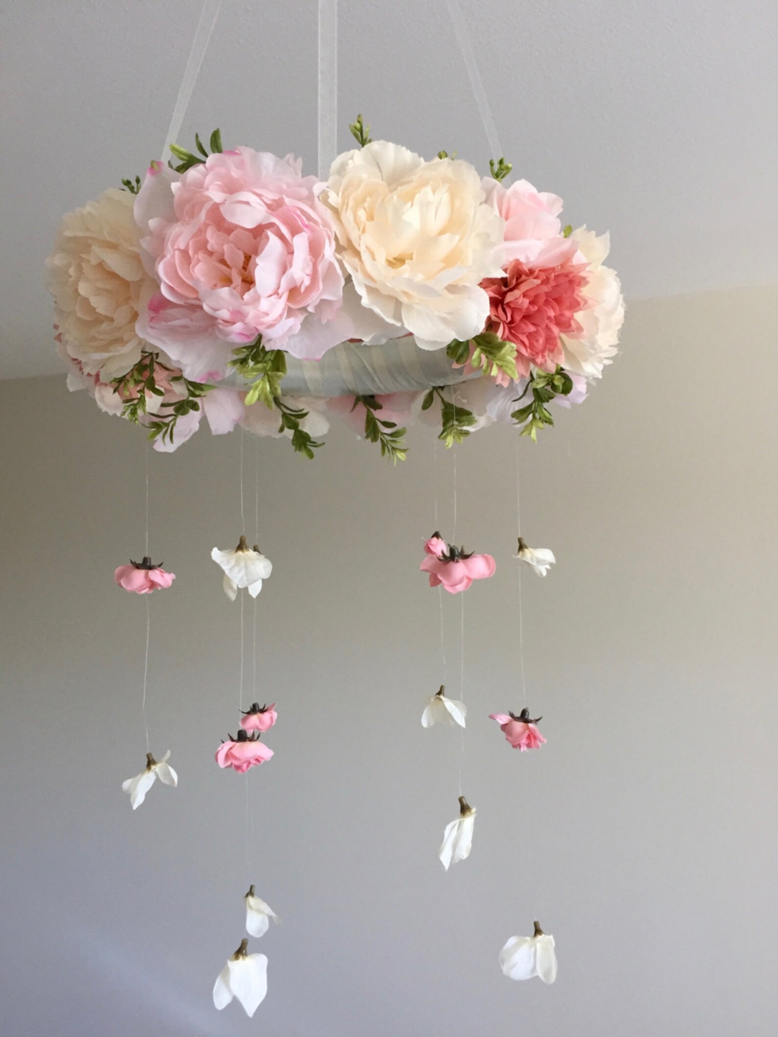 Floral Mobile Flower Mobile Hanging Mobile Crib Mobile Etsy