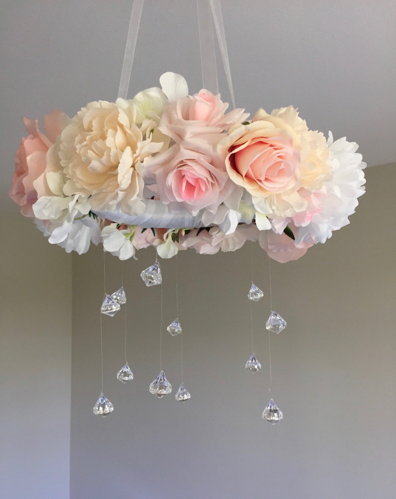 Floral Mobile Flower Mobile Crib Mobile Nursery Mobile Etsy