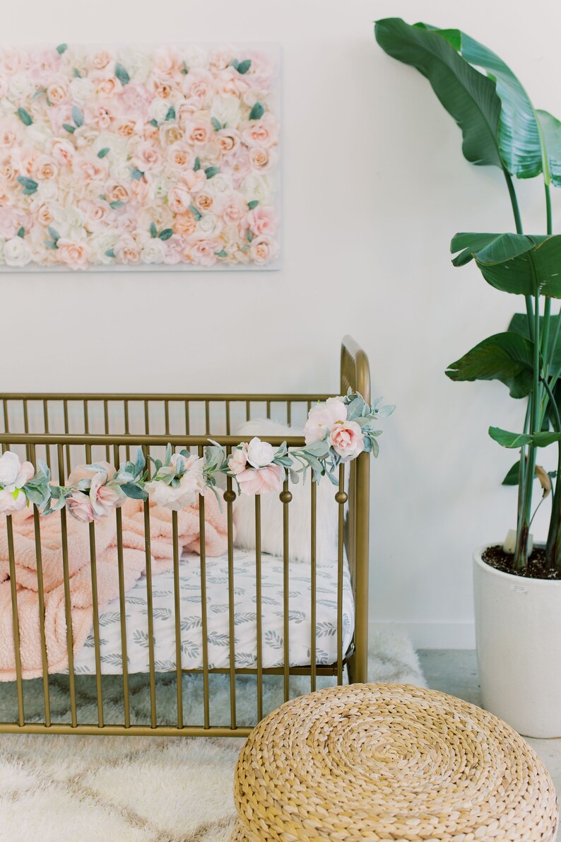 Floral Garland Nursery Garland Baby Shower Garland Birthday Etsy UK