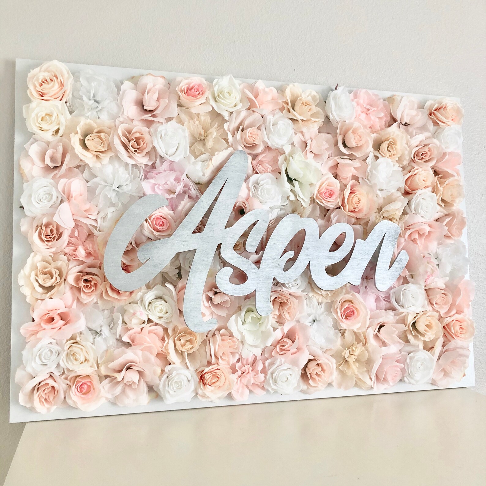 Flower Wall Decor Rose Gold Decor Rose Gold Wall Art Rose Etsy