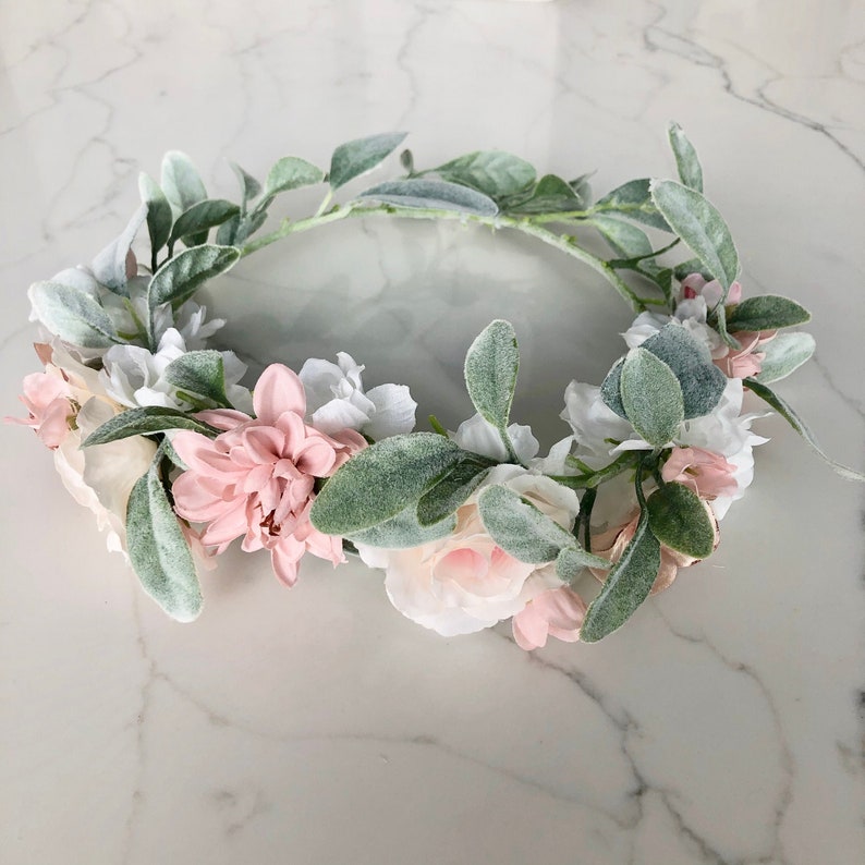 Baby Shower Flower Crown Adult Bridal Shower Bride Flower Etsy