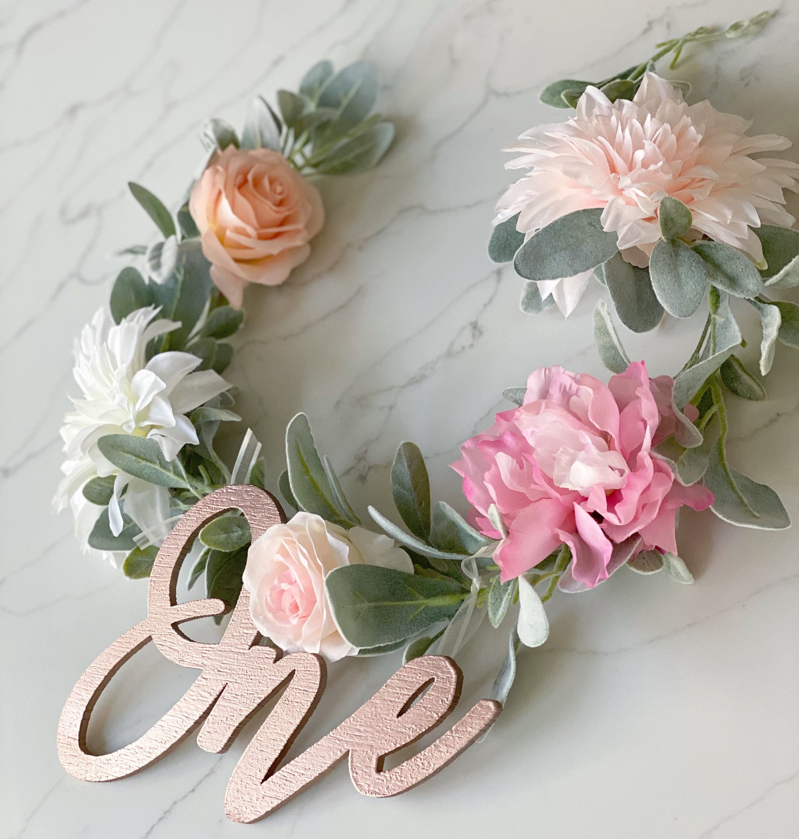 Floral High Chair Garland Garland Birthday High Chair Banner Etsy