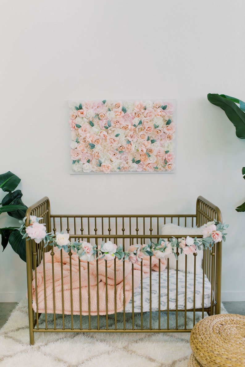 Floral Garland Nursery Garland Baby Shower Garland Birthday Etsy UK