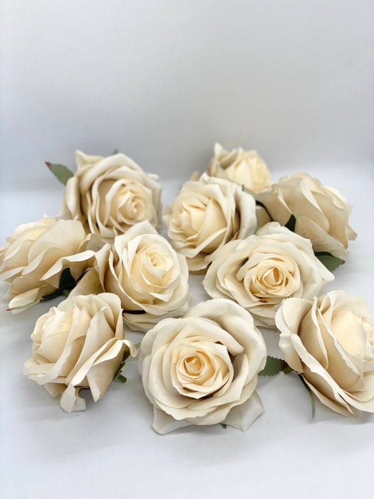 3.5 Artificial Gold Rose Flower Gold Artificial Rose Etsy