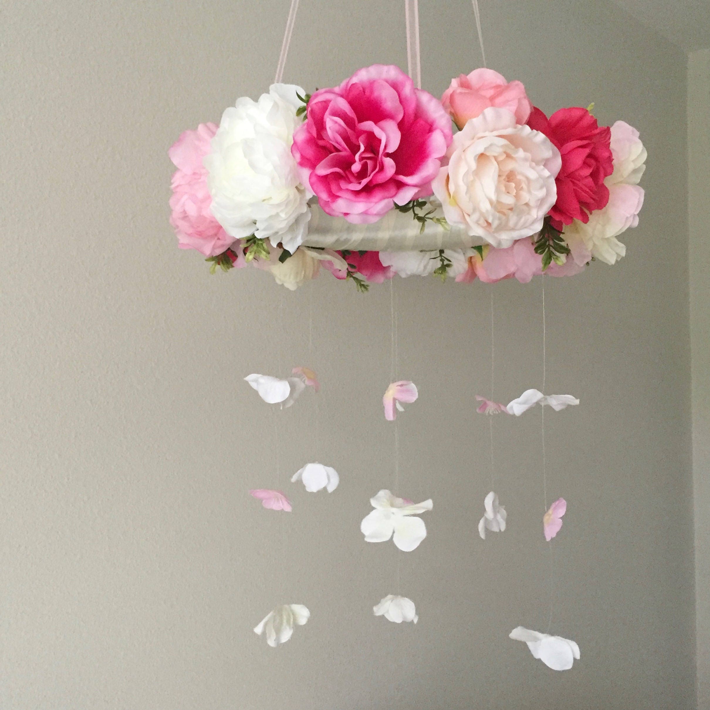 Flower Mobile Floral Mobile Baby Mobile Crib Mobile Flower Etsy