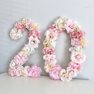 2nd Birthday Decoration Large Floral Number Photo Prop Floral Number 2 Toddler Girl Birthday Decor Baby Girl Birthday Floral Letter image 5