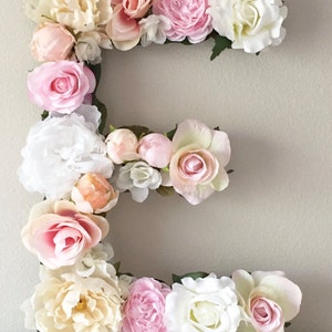 Large Floral Letter Large Flower Letter Floral Monogram Floral Number Shabby Chic Decor Vintage Wedding Girl Nursery Letter 19 24 image 10